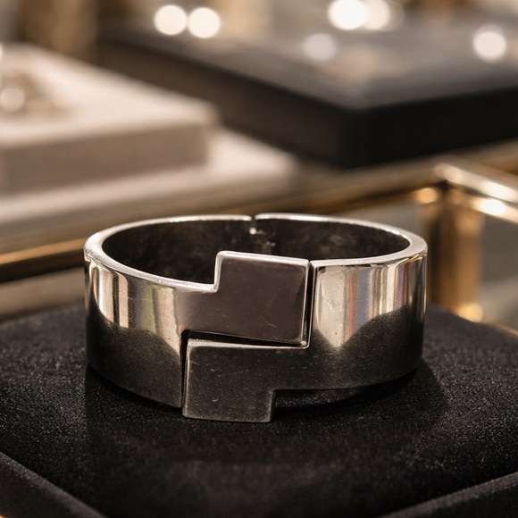 Jewelry - Silver Geometric Men's Bracelet